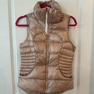 Rose gold Fluffin Awesome Lululemon Vest